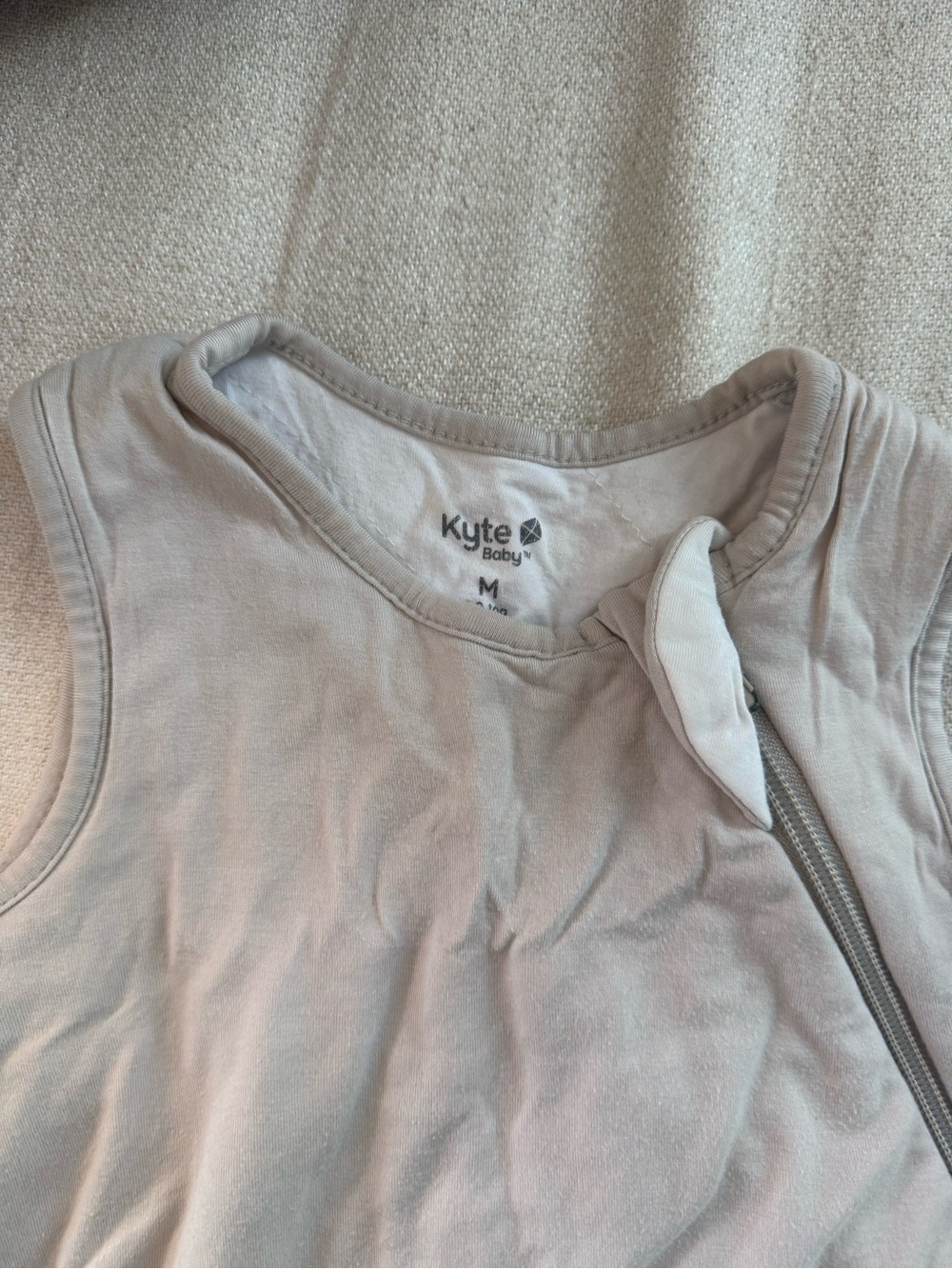 Kyte BABY Sleeveless Zip Front Sleep Sack - Light Gray